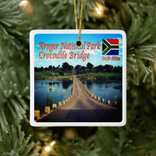 ZA003 KRUGEN N.P. South Africa, Crocodile Bridge, Keramisch Ornament