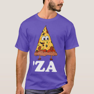Za Pizza Slang za Funny Slice of Pizza Abbreviati T-shirt