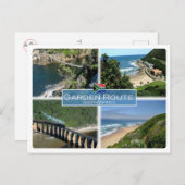 ZA Zuid-Afrika - de route voor de tuin - Briefkaart (Voorkant / Achterkant)