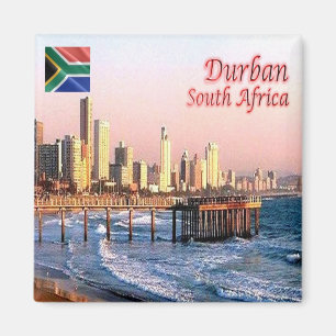 ZA - Zuid-Afrika - Durban - Skyline Crop Magneet