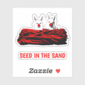 Zaad in de Sand Vinyl Sticker (Vel)