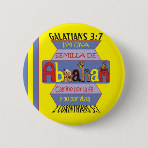 Zaad van Abraham I Esp I Rnd I 2.25x2.25 Button