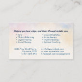 Zaad van het leven in Lotus Flower Visitekaartje (Achterkant)