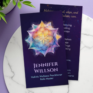 Zaad van het leven in Lotus Flower Visitekaartje