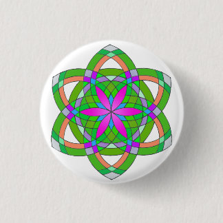Zaad van het leven ronde button 3,2 cm