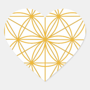 Zaad van Life Gold Hart Sticker