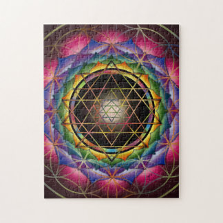 Zaad van Life Mandala Puzzle door Rachel C. Bemis Legpuzzel