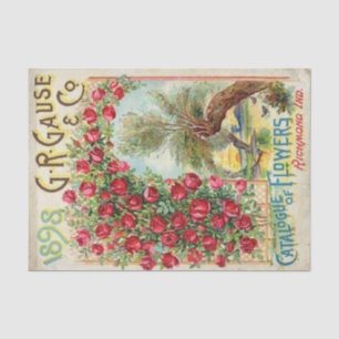  zaadcatalogus, Graad 1898, rode rozen Tissuepapier