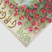  zaadcatalogus, Graad 1898, rode rozen Tissuepapier (Detail)