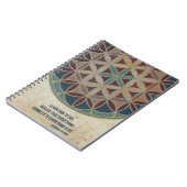 zaadje van life sacred geometry notebook notitieboek (Linkerzijde)