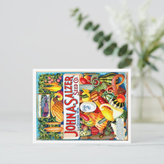  zaadpakket. briefkaart (Staand voorkant)