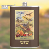 Zaadpakket Catalogus Bruin  Boerderij Monogram Heupfles