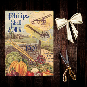 Zaadpakket Catalogus Plantaardig Boerderij 1901 Tissuepapier