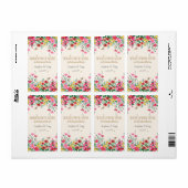 Zaadpakket etiketten bruiloft gunsten (Full Sheet)