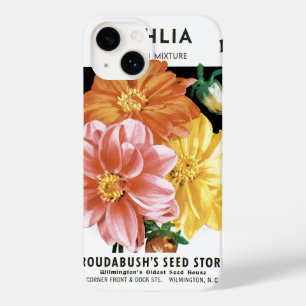 zaadpakketkunst, Dahlia Garden Flowers Case-Mate iPhone 14 Hoesje