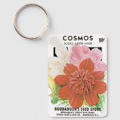 zaadpakketkunst, kosmos tuinbloemen sleutelhanger (Voorkant)