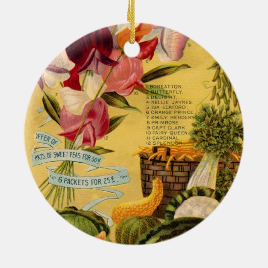 zaadvariëteit keramisch ornament (Achterkant)