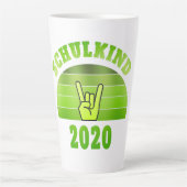 zaagbek latte mok (Voorkant)