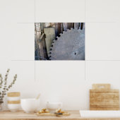 zaagblad met snijranden poster (Keuken)