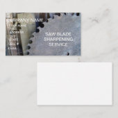 zaagbladslijpen visitekaartje (Voorkant / Achterkant)