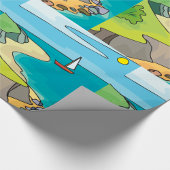 Zaaglandschap Cadeaupapier