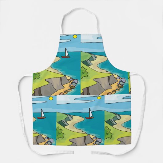 Zaaglandschap Schort (Voorkant)