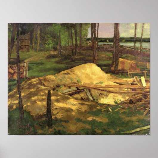 Zaagsel Pit, 1876 Poster (Voorkant)