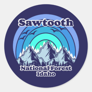 Zaagtand Nationaal Bos Ronde Sticker