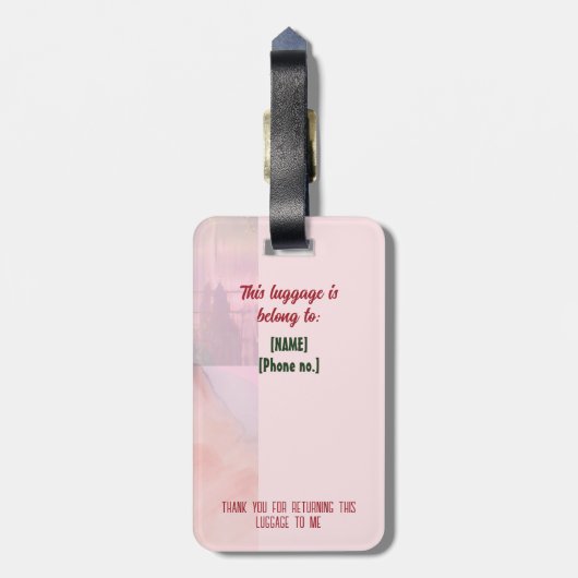 Zaai geloof. Reap joy - Bagagelabel (Achterkant verticaal)