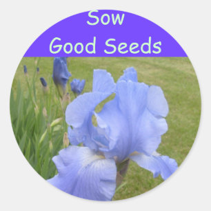 Zaai goede zaden stickers