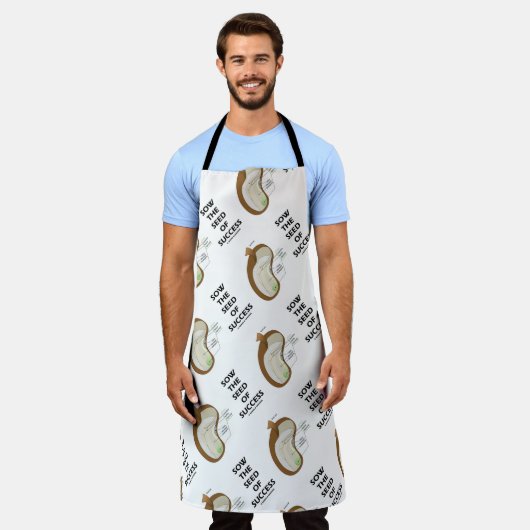 Zaai het zaad van succes dicotyledon Bean Seed Schort (Gedragen)