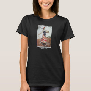 Zaaid de Zaden van de Overwinning Tuinen uit WOI T-shirt