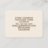 Zaaien een zaadje visitekaartje (Achterkant)