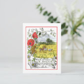 Zaaitijd en Oogst Briefkaart (Staand voorkant)