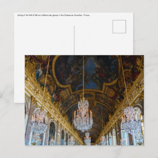 Zaal der Spiegel in het Kasteel van Versailles Briefkaart