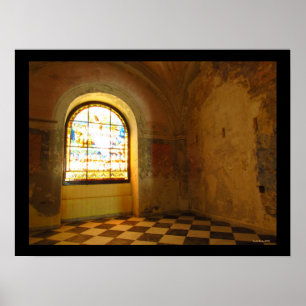 Zaal in de kathedraal van het Poster San Juan Baut