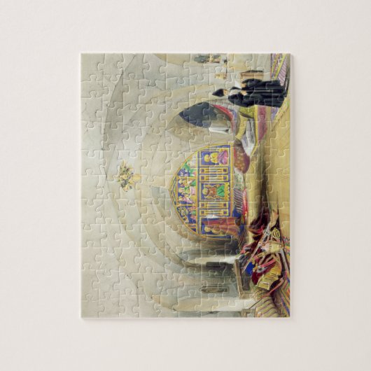 Zaal in een Armeens Convent in Jeruzalem (kleur) Legpuzzel (Verticaal)