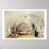 Zaal in een Armeens Klooster in Jeruzalem (kleur)