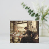 Zaal met een Uitzicht van de haven Briefkaart (Staand voorkant)