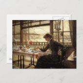 Zaal met een Uitzicht van de haven Briefkaart (Voorkant / Achterkant)