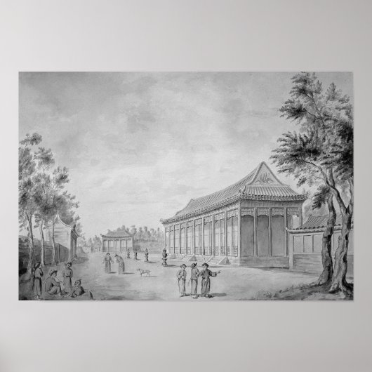 Zaal van het publiek op het Oude Zomerpaleis, Poster (Voorkant)