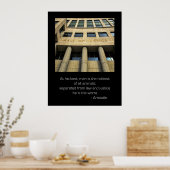 Zaal van justitie Aristoteles Quote Poster (Keuken)