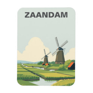 Zaandam Nederland Windmolens Reizen Magneet