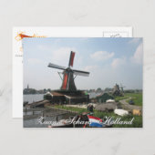 Zaanse Schans Windmill Briefkaart (Voorkant / Achterkant)