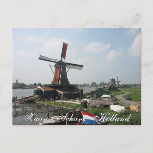 Zaanse Schans Windmill Briefkaart (Voorkant)