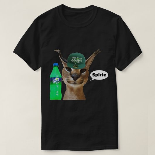 Zabloing Big Floppa Cat Meme Spirte T-shirt (Design voorkant)