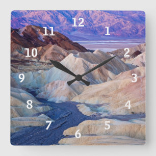 Zabriskie Point voor zonsopgang Vierkante Klok