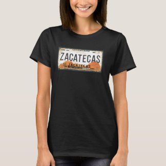 Zacatecas Mexico State License Bord T-shirt