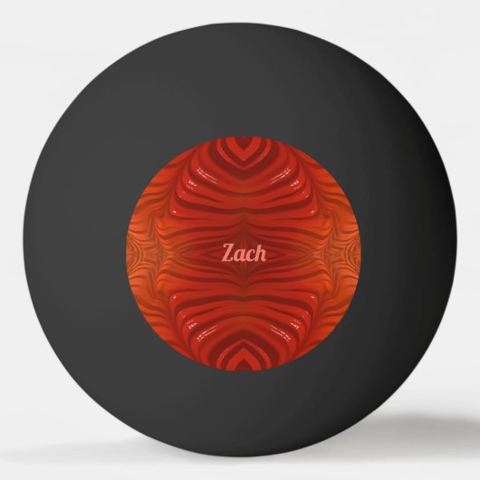 ZACH ~ Tangerine Oranje Rood ~ Pingpongballen (Achterkant)