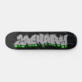Zachary Graffiti Custom Personalized Skateboard (Horizontaal)